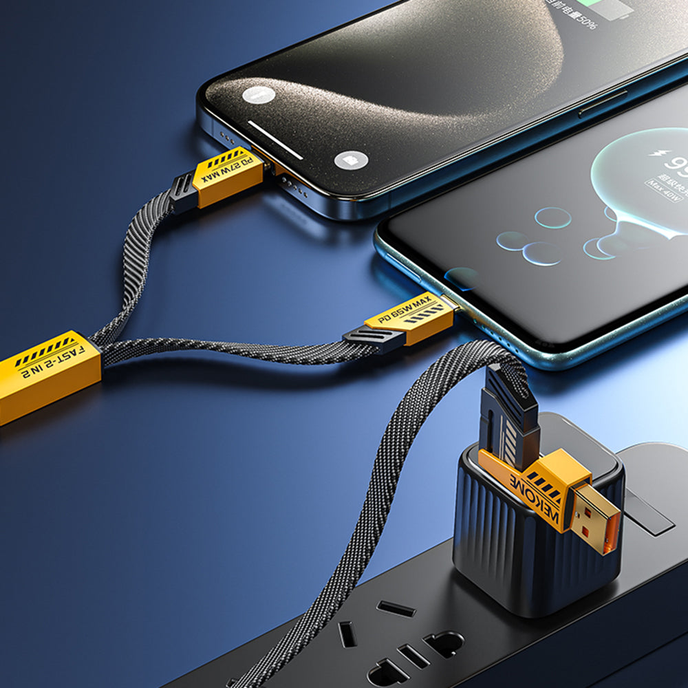 WEKOME WDC-26 4 in 1 1.2m Magnetic Charging Cable 65W Fast Phone Charger 480Mbps IP / USB / Type-C Data Cable WEKOME WDC-26 4 in 1 1.2m Magnetic Charging Cable 65W Fast Phone Charger 480Mbps IP / USB / Type-C Data Cable